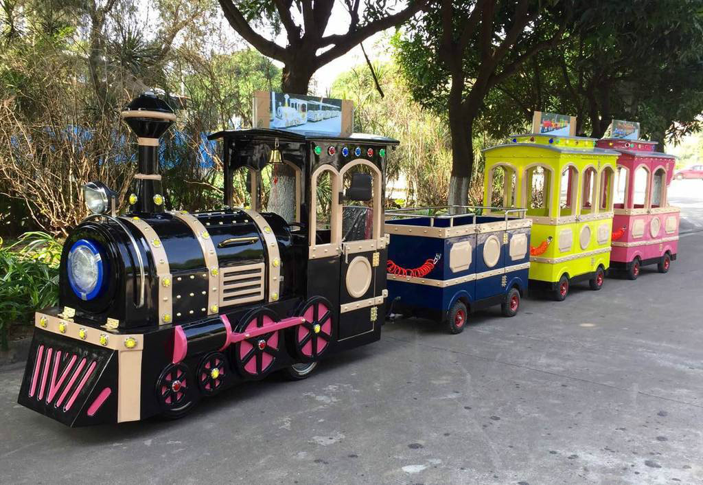 安顺景区广商场无轨观光小火车电动儿童游乐设备小火车可坐人户外玩具